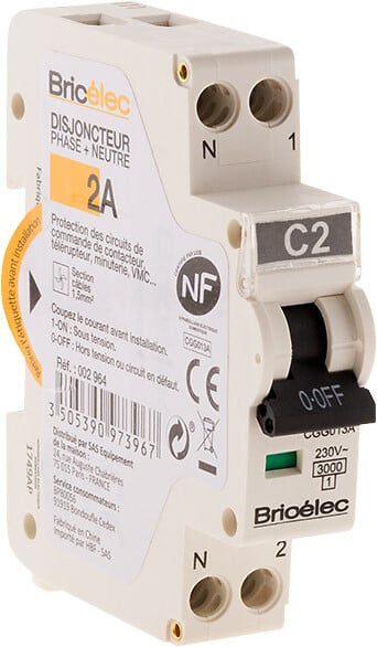 Disjoncteur 2A BRICELEC
