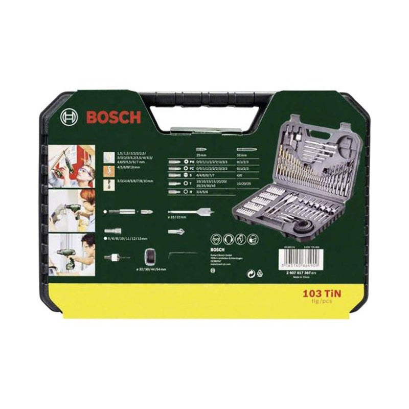 Coffret Bosch Pro V-LINE 103 PCS Jeu de forets et d'embouts en titane