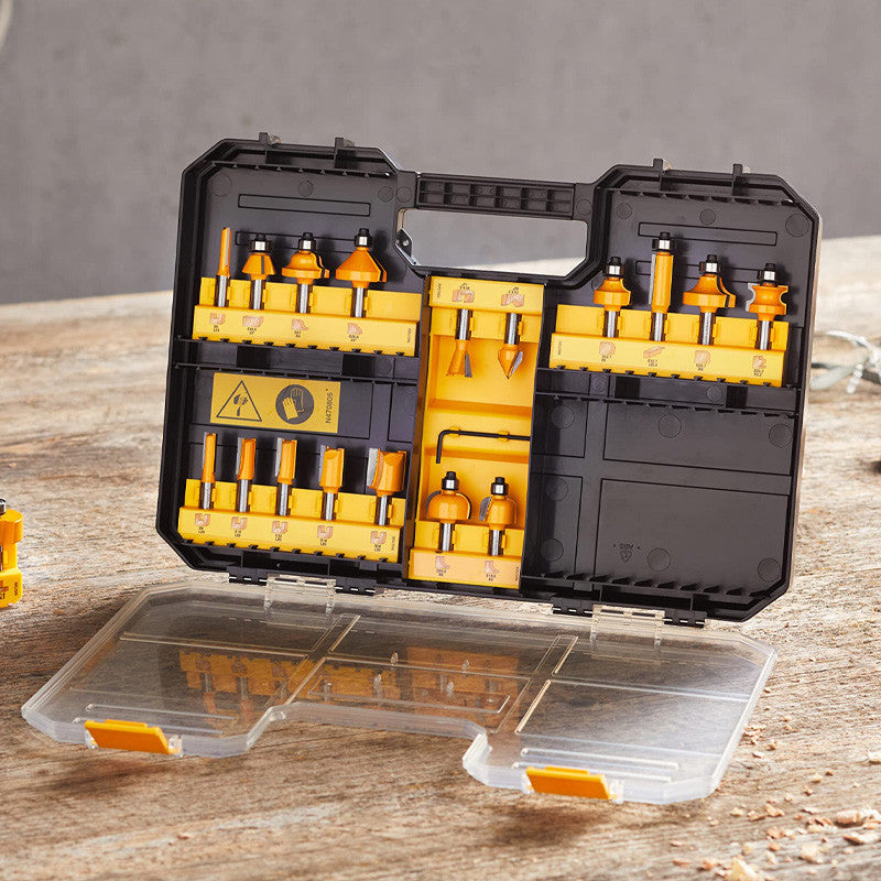 Coffret de 22 fraises de défonceuse DEWALT DT90017-QZ