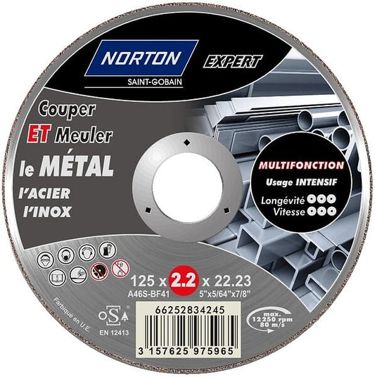 Disque à tronçonner multifonction diamètre 125mm