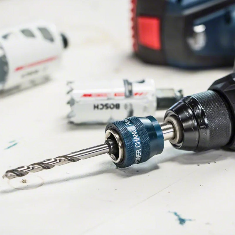 Kit adaptateur BOSCH Power-Change Plus 6 pans + foret HSS-G - 85 mm - 2608594253