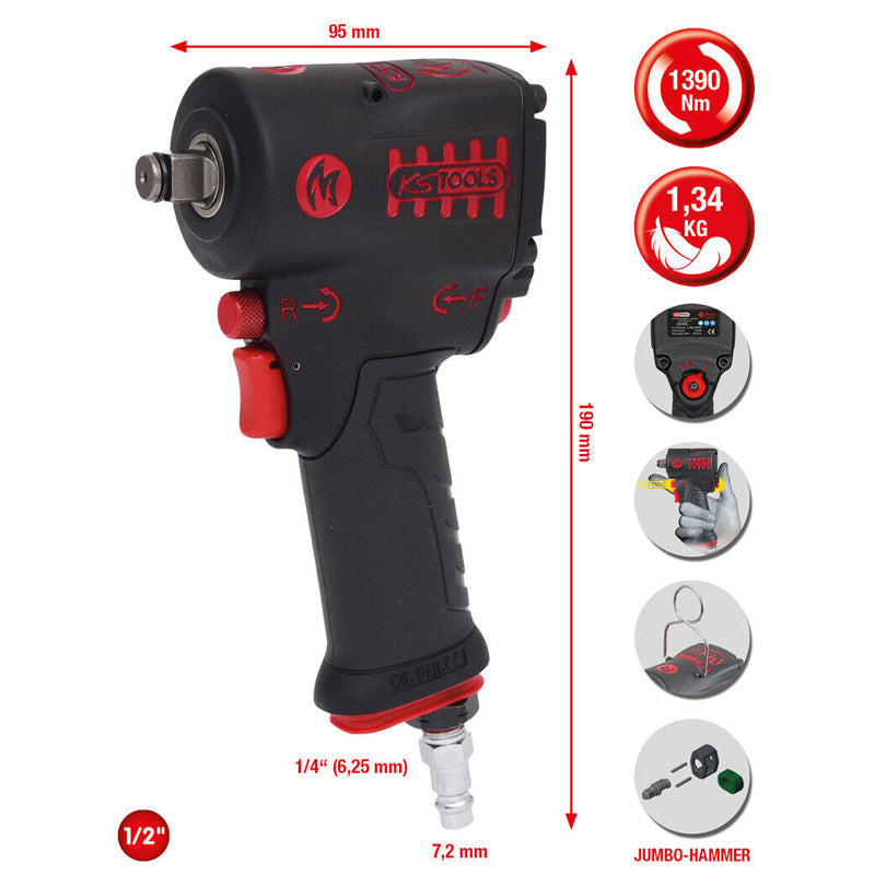 Clé à chocs Mini MONSTER 1/2'', 1390 Nm  - KS TOOLS - 515.1270