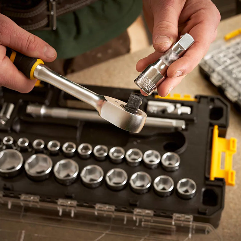 Coffret de douilles stakbox l - 1/2’’ - jeu de 26 pcs - fatmax - STANLEY - FMMT98103-1