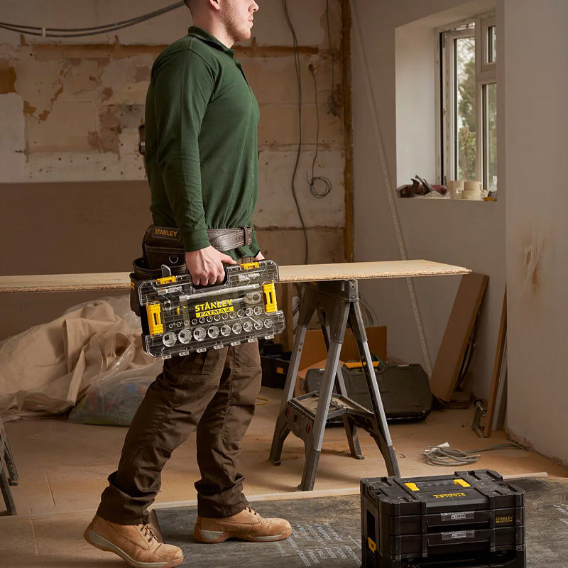 Coffret de douilles stakbox l - 1/2’’ - jeu de 26 pcs - fatmax - STANLEY - FMMT98103-1