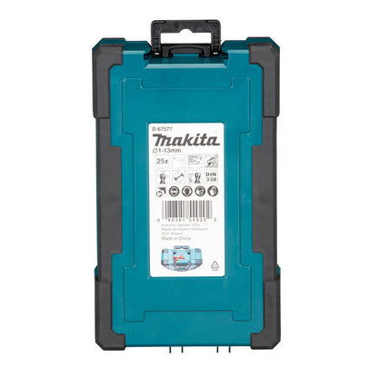 Coffret de 25 forets à métaux HSS-CO MAKITA D-67577
