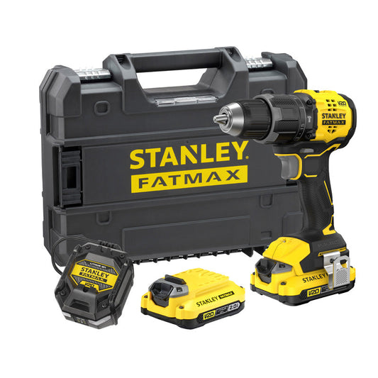 Perceuse Visseuse À Percussion 80 Nm Brushless - Lithium 18V - 2 Batteries 4 Ah En Kit Prostack - SFMCD726M2T-QW STANLEY FATMAX V20