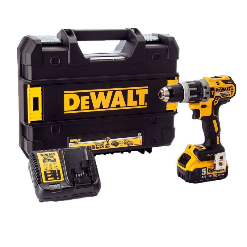 Perceuse-visseuse à percussion 18V DEWALT DCD796P1-QW Brushless avec coffret et 1 batterie 5,0 Ah